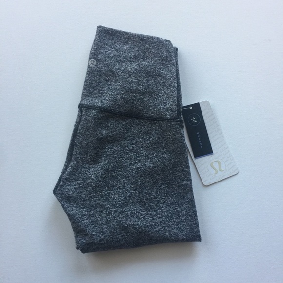 Lululemon Wunder Under pant heathered black 4 NWT - Picture 5 of 8